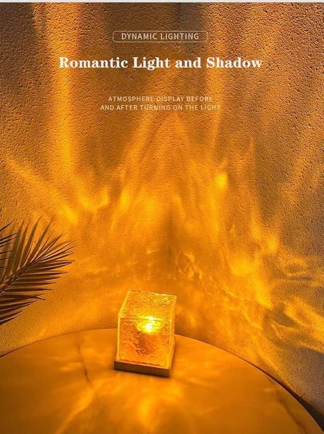 Wave Lamp, Wave Light Cube, Aurora Glow Lamp Crystal Night Light, Romantic Lamp for Room Decor, LED Wave Lights, Room Decor for Kids