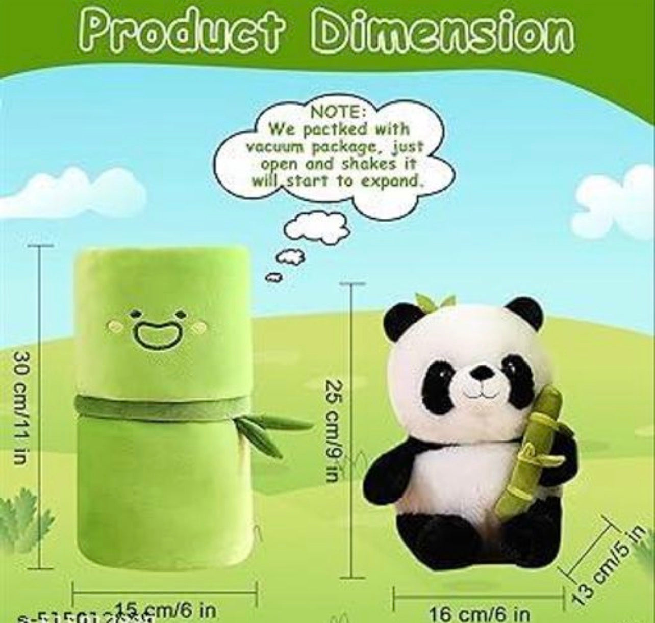 Panda plushie